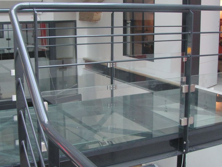 Garde corps 44² avec pince inox