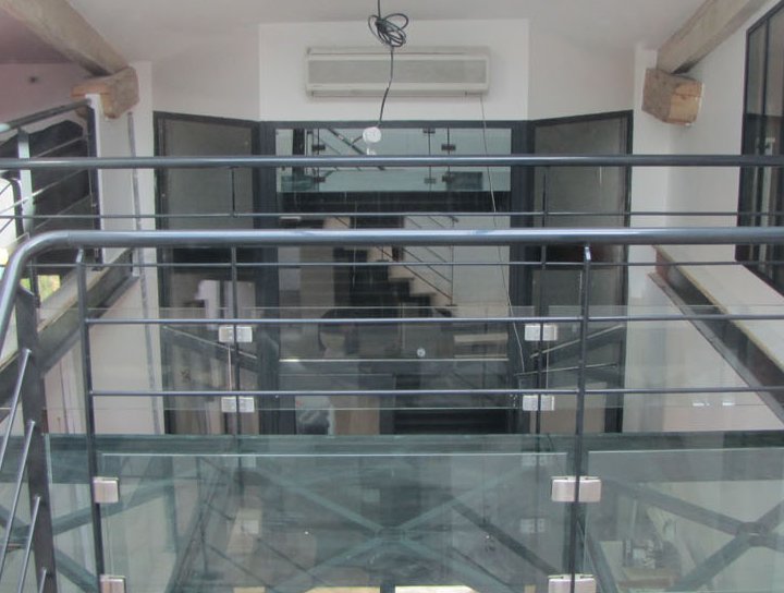 Passerelle en verre securit